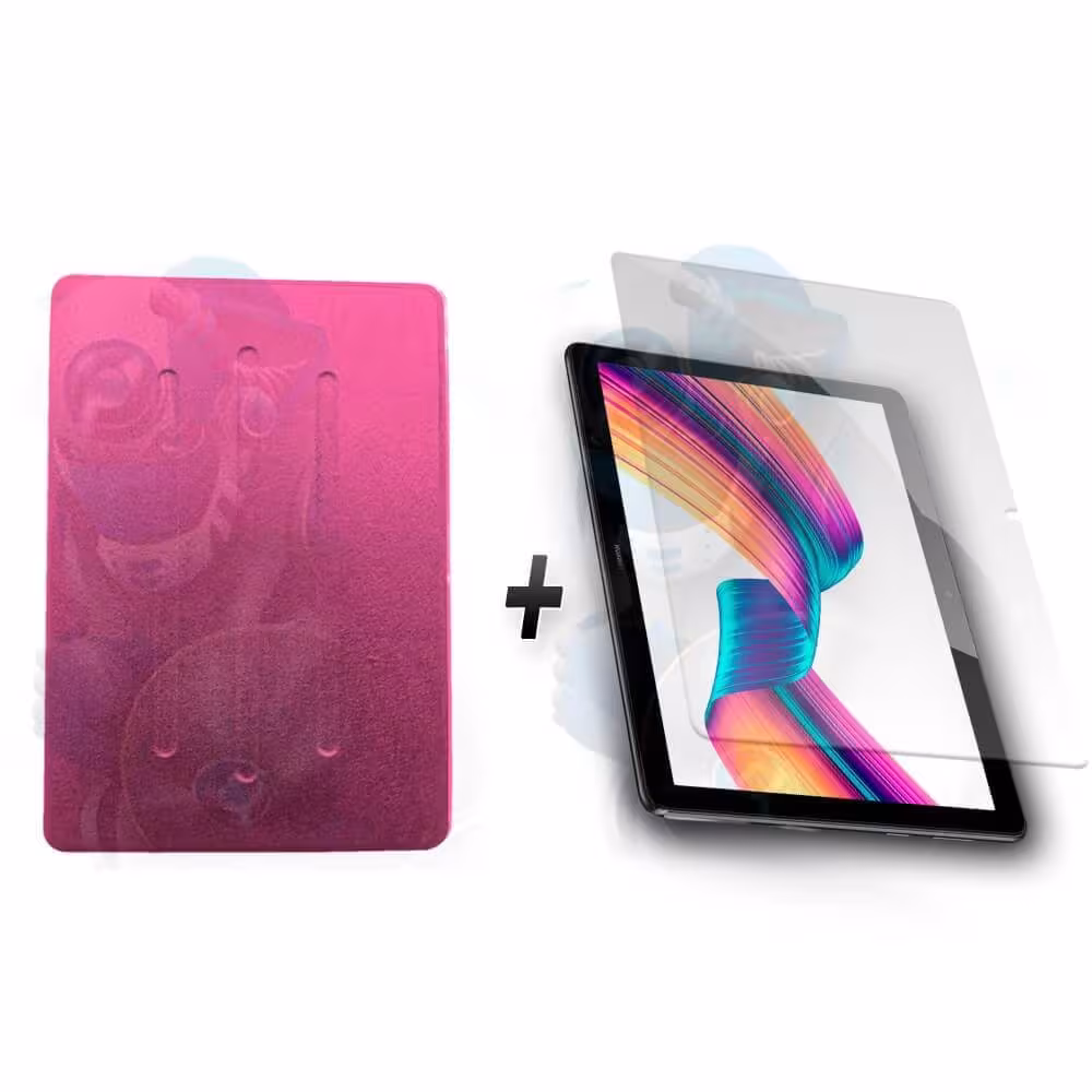 KIT Combo Estuche Protector Folio-Cover + Vidrio Templado Protector de Huawei T3-10 9.6" | OPTIMUS TECHNOLOGY™ | |