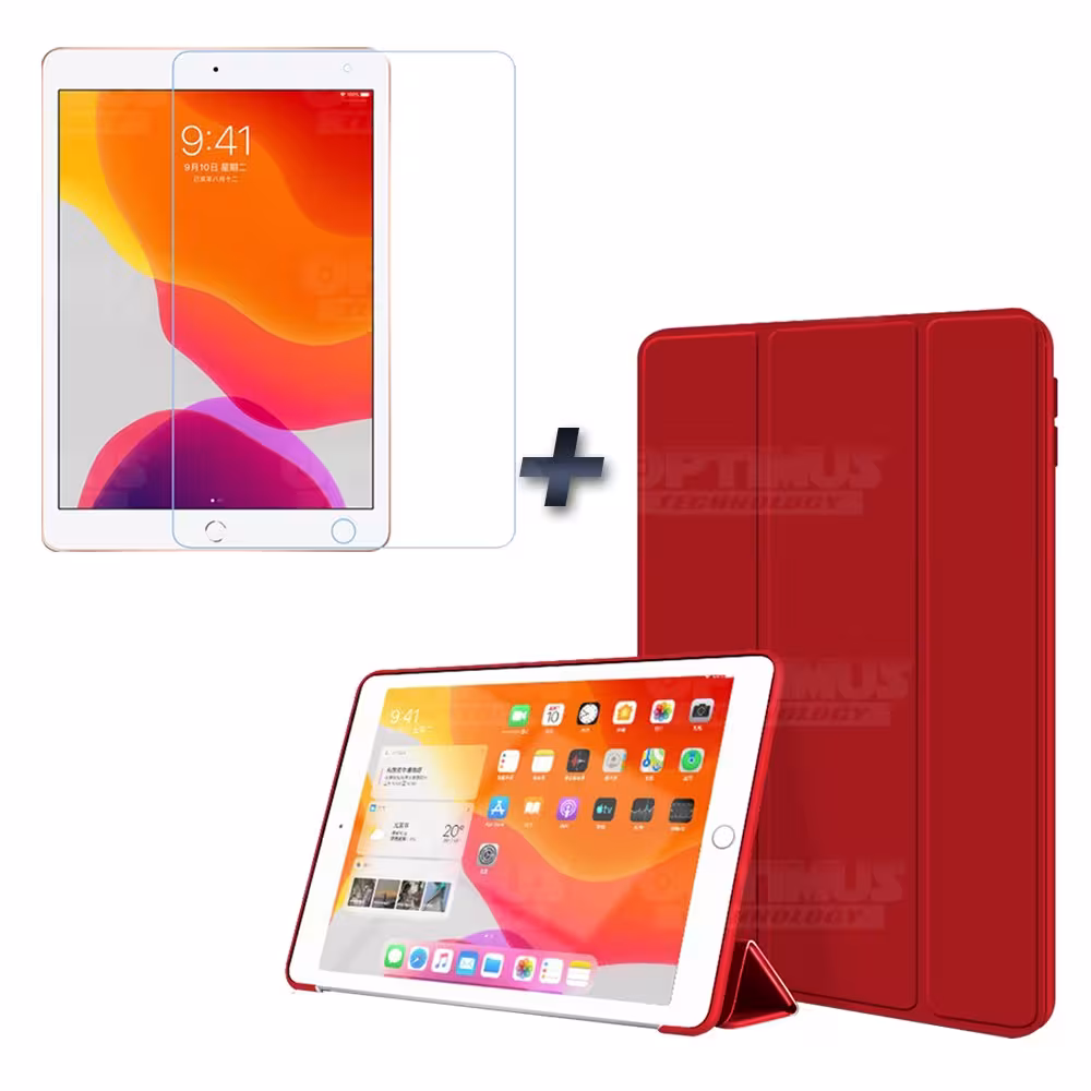 KIT Combo Vidrio y Estuche Protector SmartCase IPad 7 Generación De 10.2" | OPTIMUS TECHNOLOGY™ | KTD-ESTSMCVTP-IP7-102 |