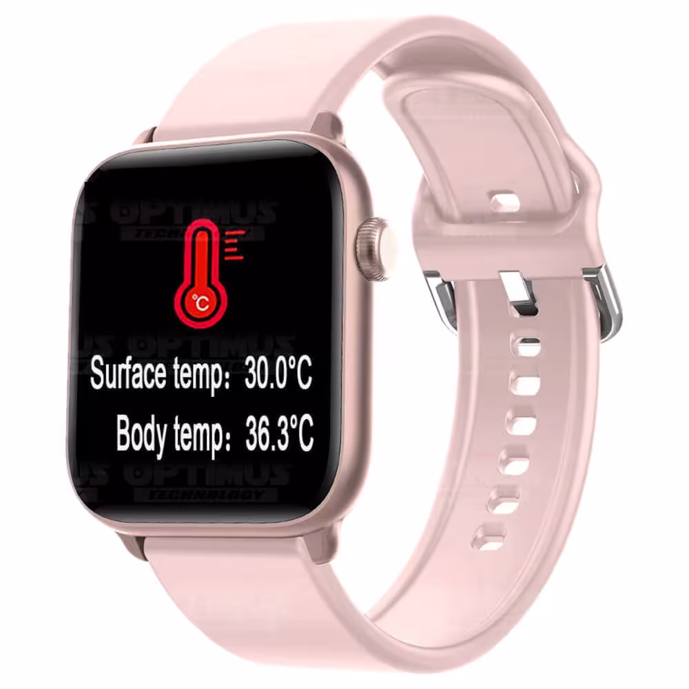 Smartwatch Reloj Inteligente OPTIMUS WATCH™ (KW37 PRO) Mide Temperatura Presión Arterial y Ritmo Cardíaco OPTIMUS TECHNOLOGY™ -