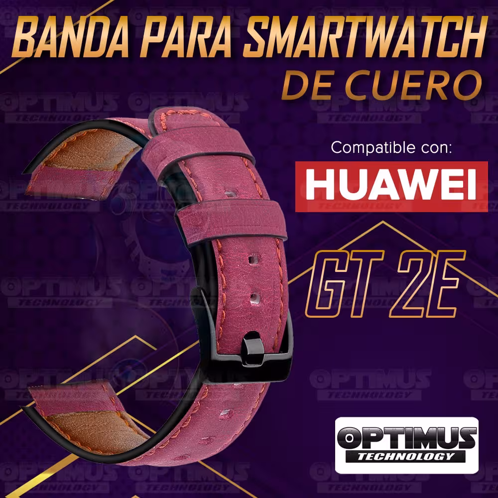 Vidrio Templado Cerámico Y Correa de cuero Smartwatch Reloj Inteligente Huawei Gt2E