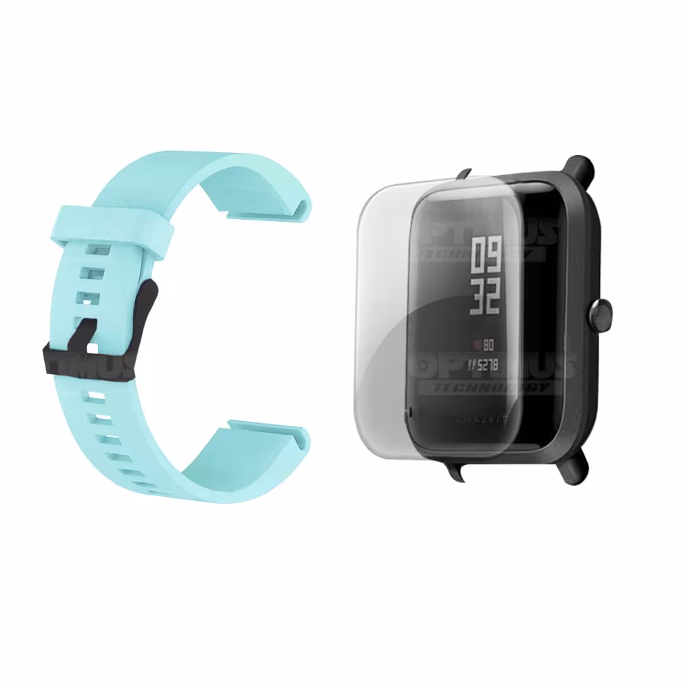 Kit Correa Pulso Y Buff Screen Para Reloj Xiaomi Amazfit Bip | OPTIMUS TECHNOLOGY™ | CRR-HP-BFF-XMI-AFB |