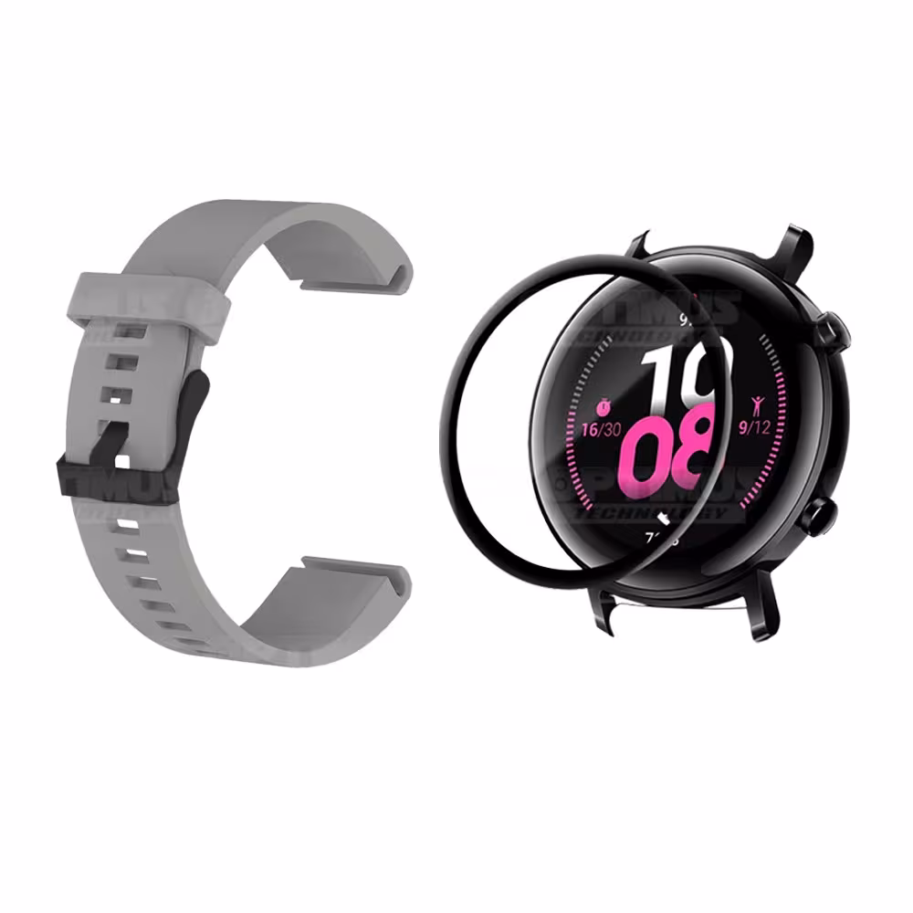 Kit Manilla Correa Y Vidrio Templado Cerámico Protector Para Reloj Huawei Gt2 42mm OPTIMUS TECHNOLOGY™ - 9