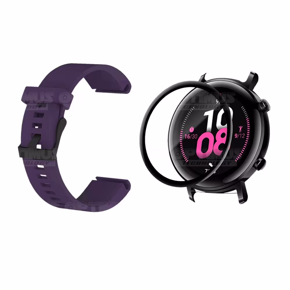 Kit Manilla Correa Y Vidrio Templado Cerámico Protector Para Reloj Huawei Gt2 42mm OPTIMUS TECHNOLOGY™ - 21