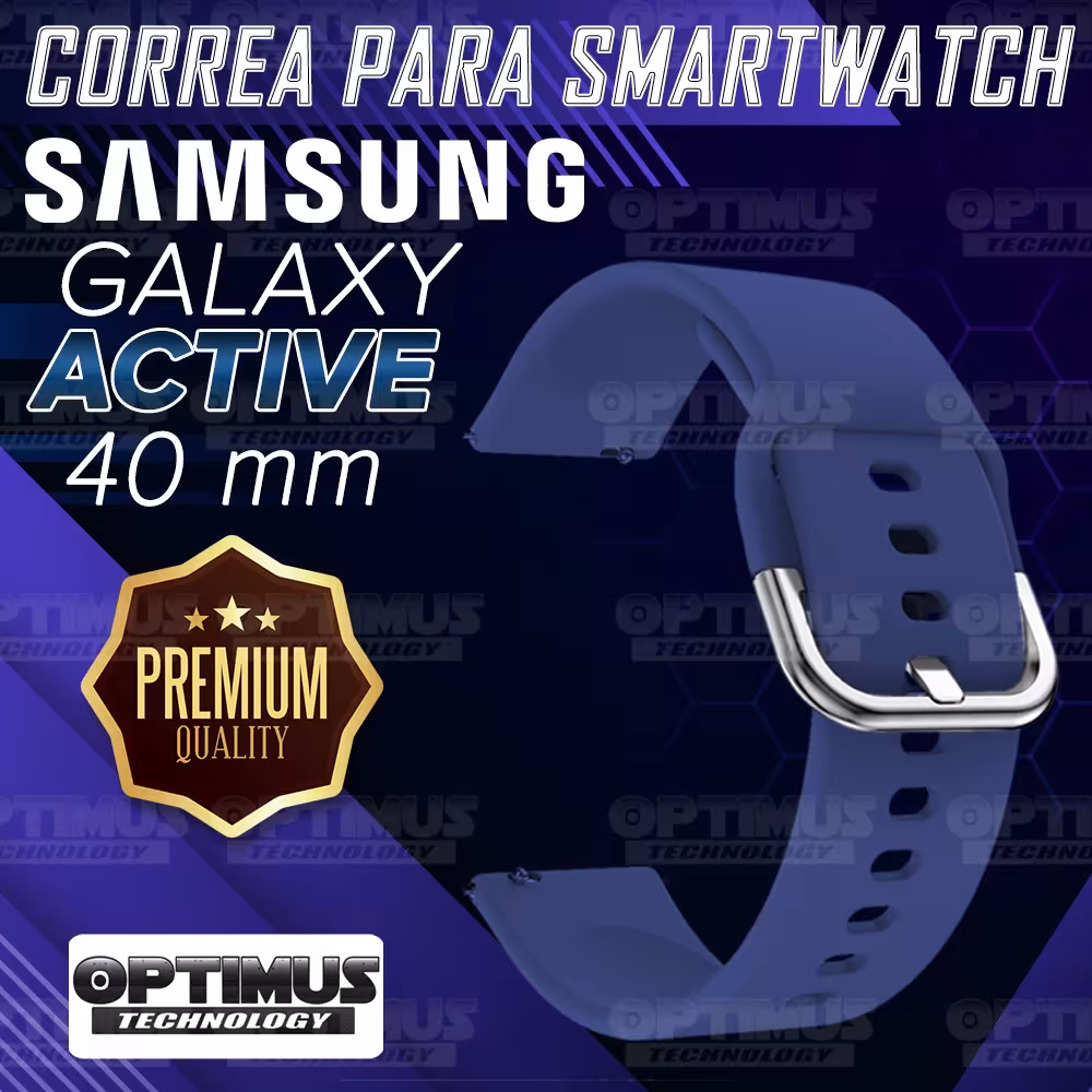 Kit Pulso Correa Y Vidrio Templado Nanoglass Protector Para Reloj Samsung Galaxy Active 40mm OPTIMUS TECHNOLOGY™ - 24