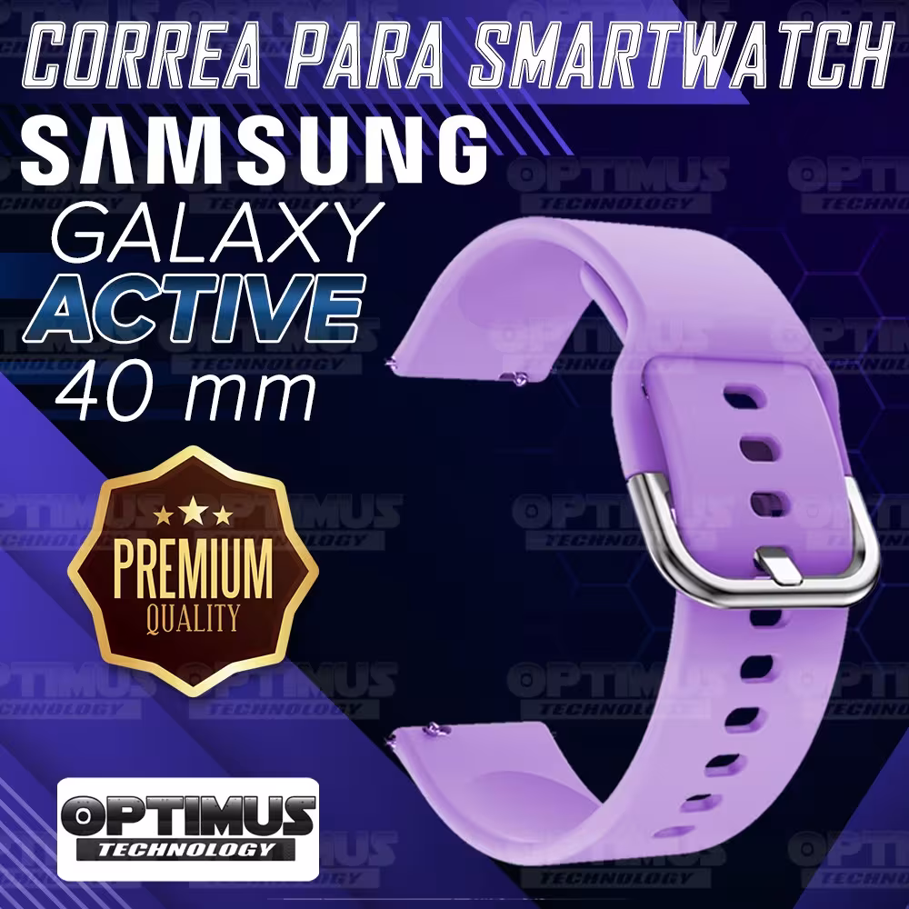 Kit Pulso Correa Y Vidrio Templado Nanoglass Protector Para Reloj Samsung Galaxy Active 40mm OPTIMUS TECHNOLOGY™ - 32