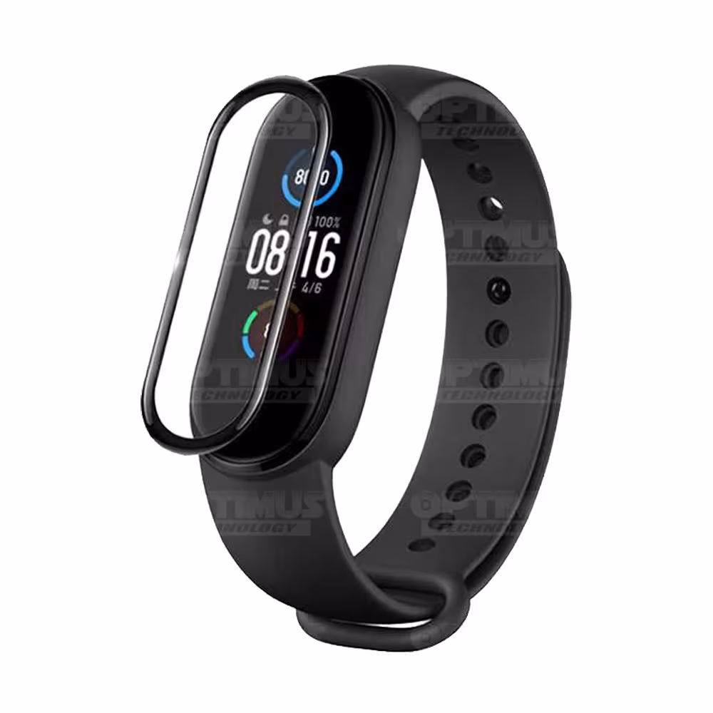 Vidrio Templado Protector Cerámico Para Reloj Smartwatch Xiaomi Mi Band 5 | OPTIMUS TECHNOLOGY™ | VTP-CR-XMI-MB5 |