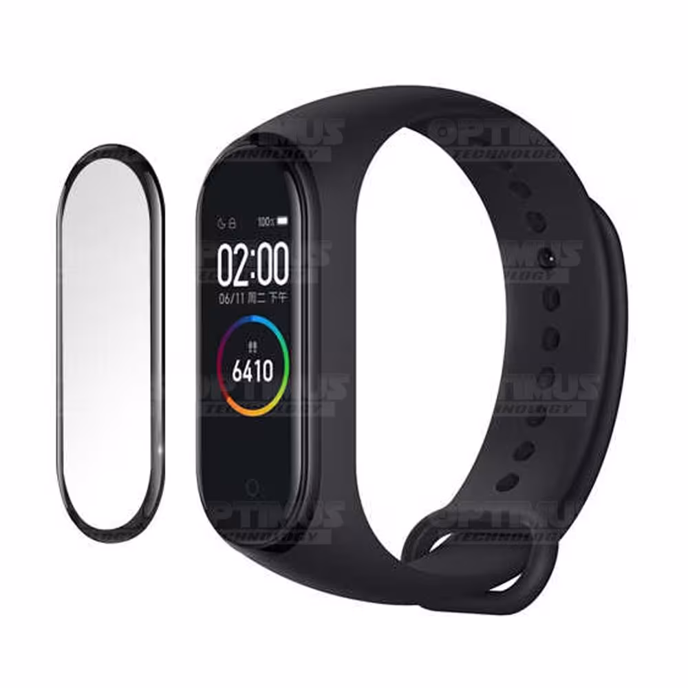 Vidrio Templado Protector Cerámico Para Reloj Smartwatch Xiaomi Mi Band 4 | OPTIMUS TECHNOLOGY™ | VTP-CR-XMI-MB4 |