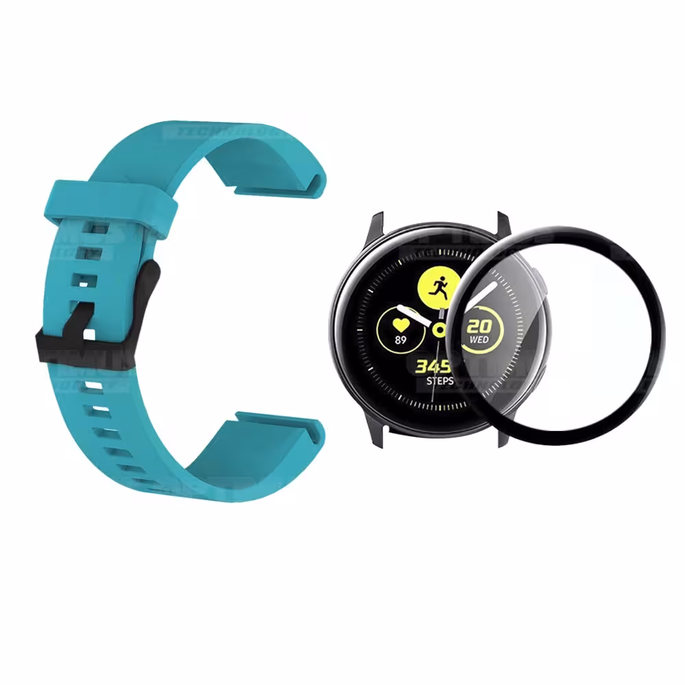Kit Manilla Correa Y Vidrio Templado Cerámico Protector Para Reloj Samsung Galaxy Active 44mm OPTIMUS TECHNOLOGY™ - 4