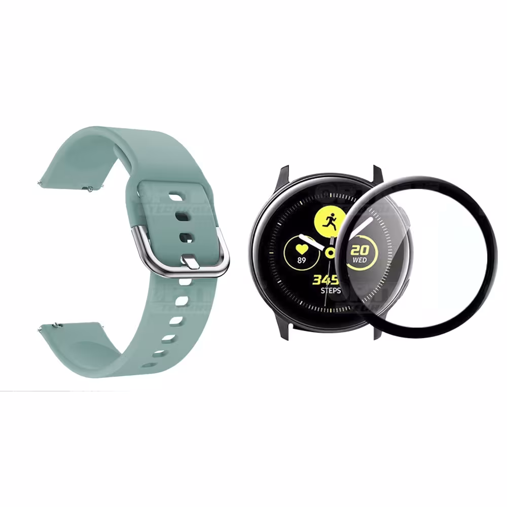 Kit Pulso Correa Y Vidrio Templado Nanoglass Protector Para Reloj Samsung Galaxy Active 2 44mm OPTIMUS TECHNOLOGY™ - 1