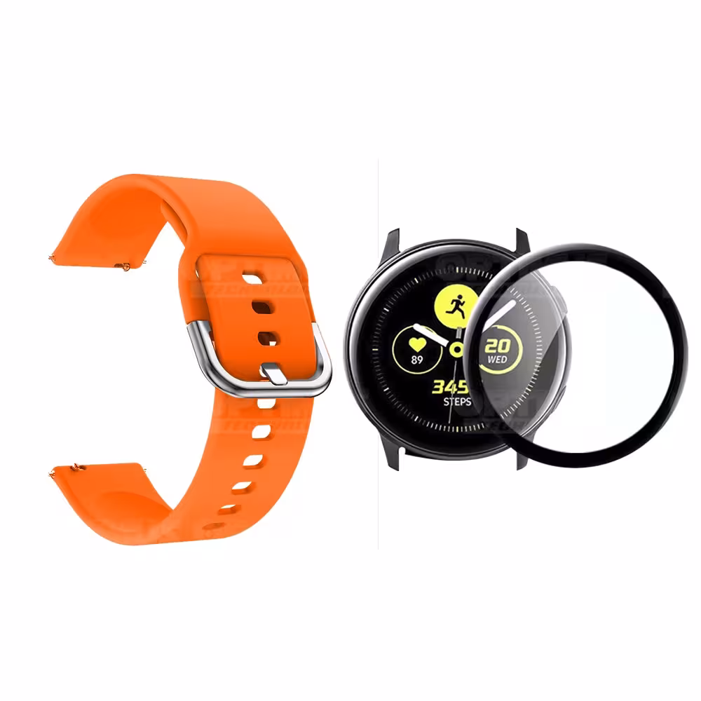 Kit Pulso Correa Y Vidrio Templado Nanoglass Protector Para Reloj Samsung Galaxy Active 40mm OPTIMUS TECHNOLOGY™ - 1