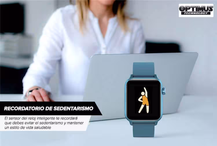 Smartwatch Reloj Inteligente OPTIMUS WATCH™ (KW37 PRO) Mide Temperatura Presión Arterial y Ritmo Cardíaco OPTIMUS TECHNOLOGY™ -
