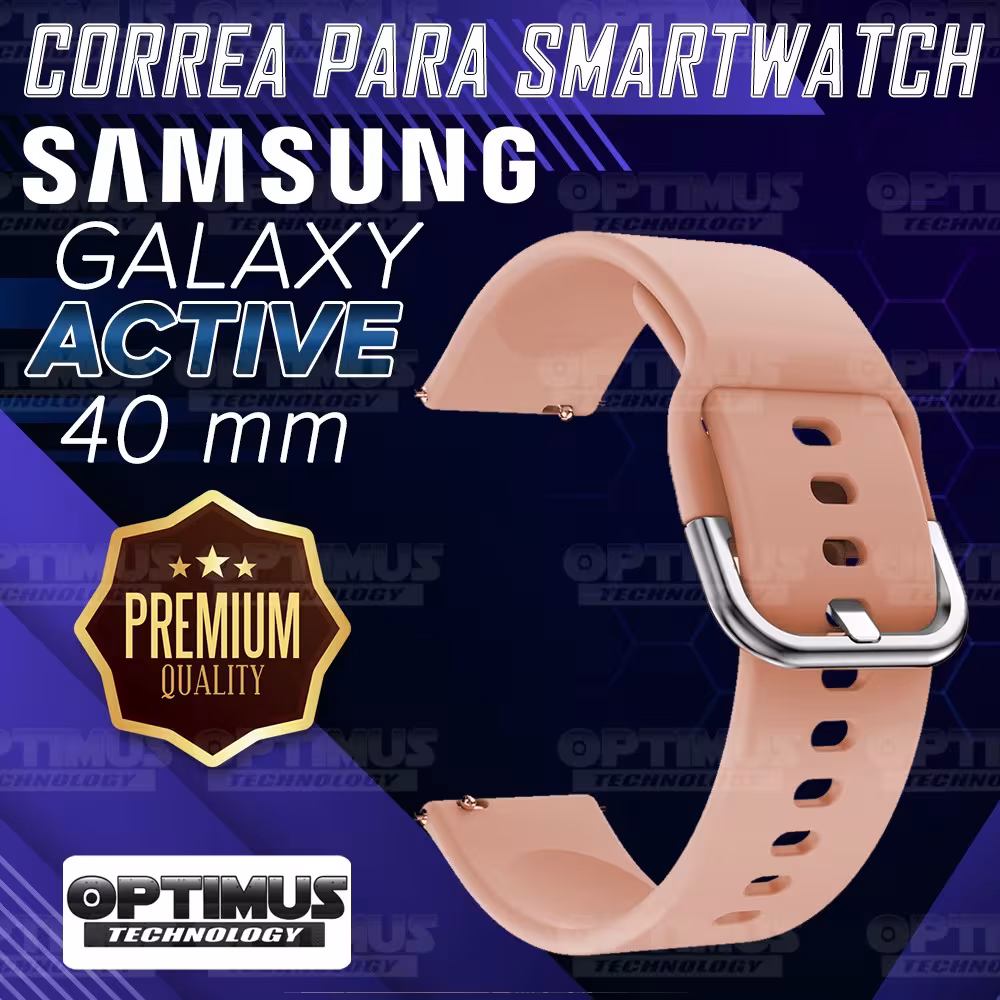 Kit Pulso Correa Y Vidrio Templado Nanoglass Protector Para Reloj Samsung Galaxy Active 40mm OPTIMUS TECHNOLOGY™ - 40