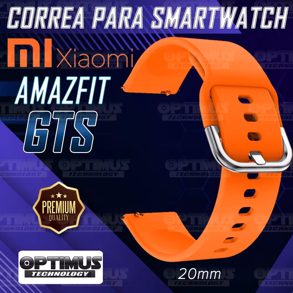 Kit Correa Pulso Y Buff Screen Para Reloj Inteligente Xiaomi Amazfit GTS | OPTIMUS TECHNOLOGY™ | CRR-BFF-XMI-AF-GTS |