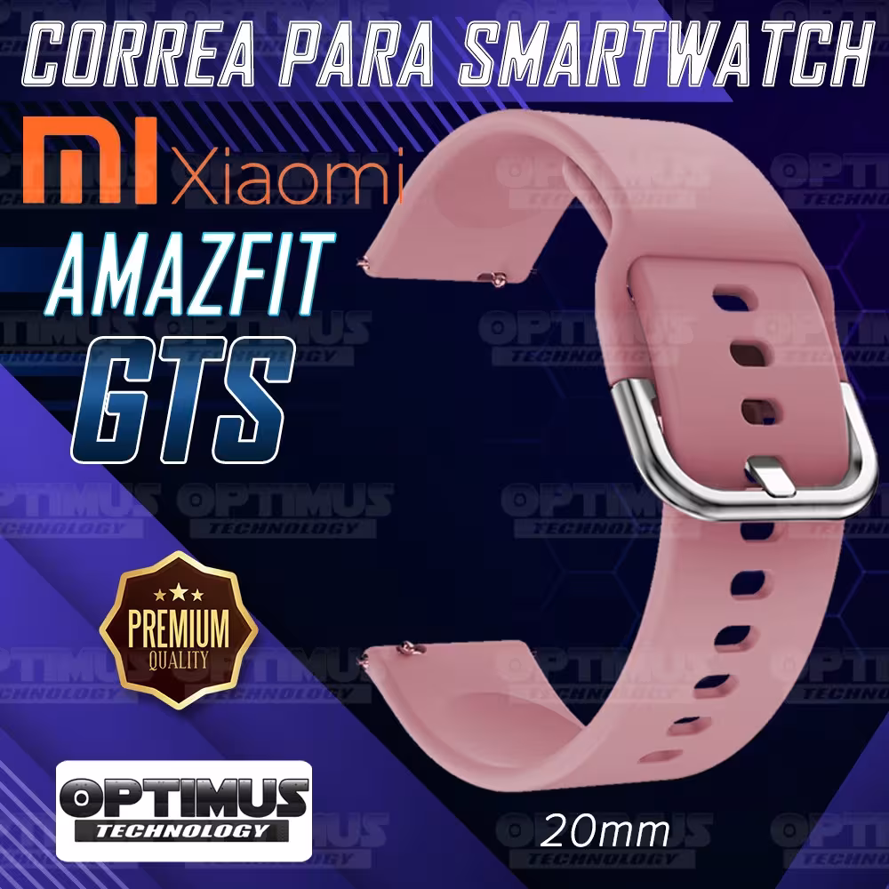 Kit Correa Pulso Y Buff Screen Para Reloj Inteligente Xiaomi Amazfit GTS | OPTIMUS TECHNOLOGY™ | CRR-BFF-XMI-AF-GTS |