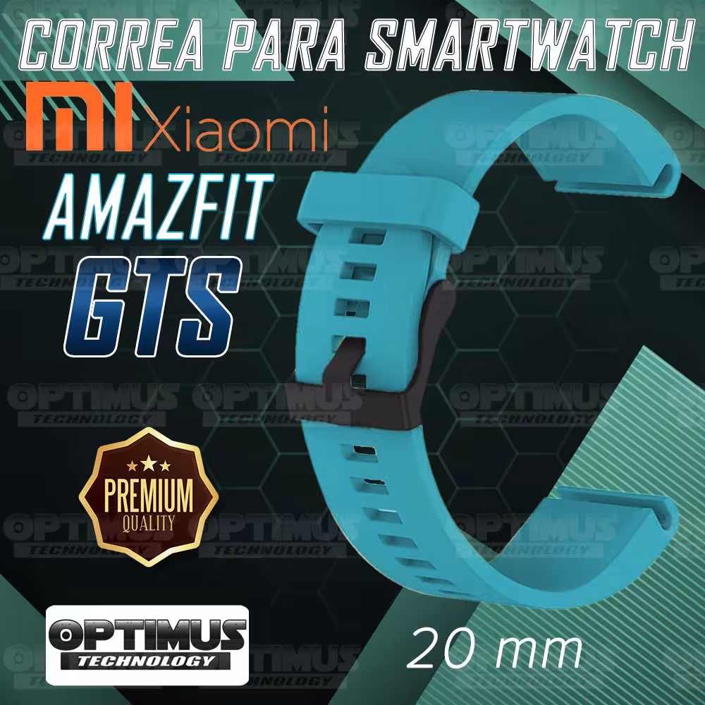 Kit Manilla Banda Y Buff Film Screen Para Reloj Smartwatch Xiaomi Amazfit GTS | OPTIMUS TECHNOLOGY™ | CRR-BFF-HP-XMI-AF-GTS |