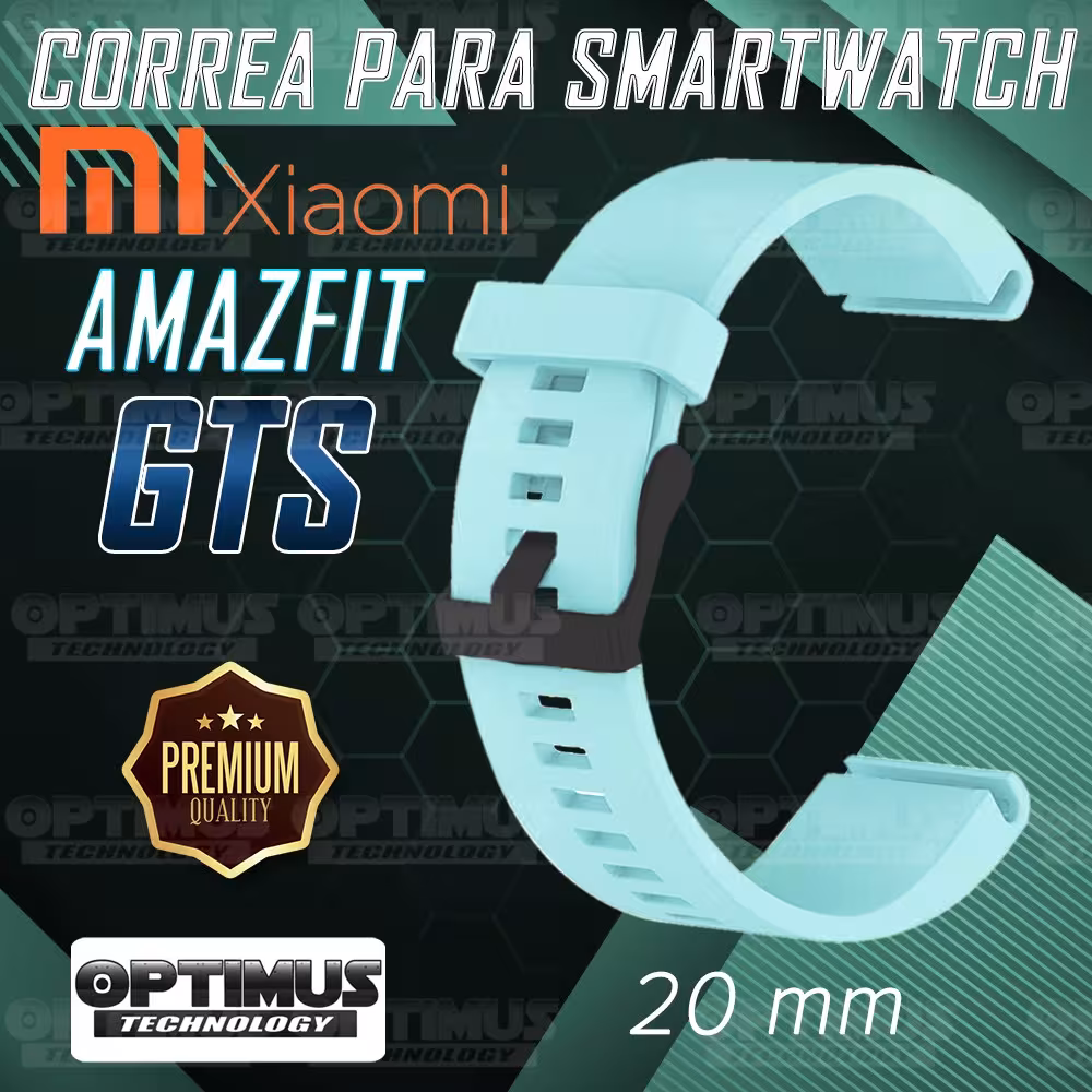 Kit Manilla Banda Y Buff Film Screen Para Reloj Smartwatch Xiaomi Amazfit GTS | OPTIMUS TECHNOLOGY™ | CRR-BFF-HP-XMI-AF-GTS |