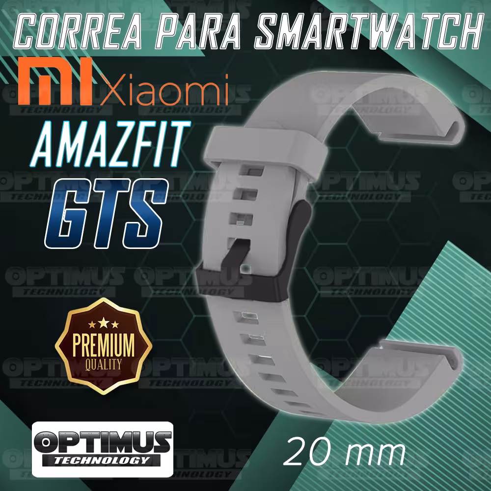 Kit Manilla Banda Y Buff Film Screen Para Reloj Smartwatch Xiaomi Amazfit GTS | OPTIMUS TECHNOLOGY™ | CRR-BFF-HP-XMI-AF-GTS |