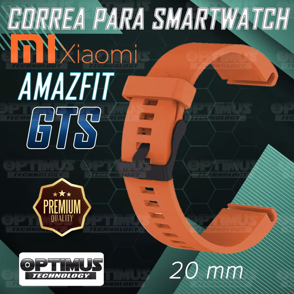 Kit Manilla Banda Y Buff Film Screen Para Reloj Smartwatch Xiaomi Amazfit GTS | OPTIMUS TECHNOLOGY™ | CRR-BFF-HP-XMI-AF-GTS |