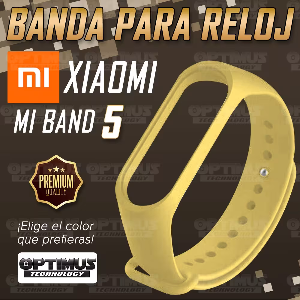 Kit Correa Pulso y Vidrio Templado Cerámico Protector de Reloj inteligente Xiaomi Mi band 5 OPTIMUS TECHNOLOGY™ - 3