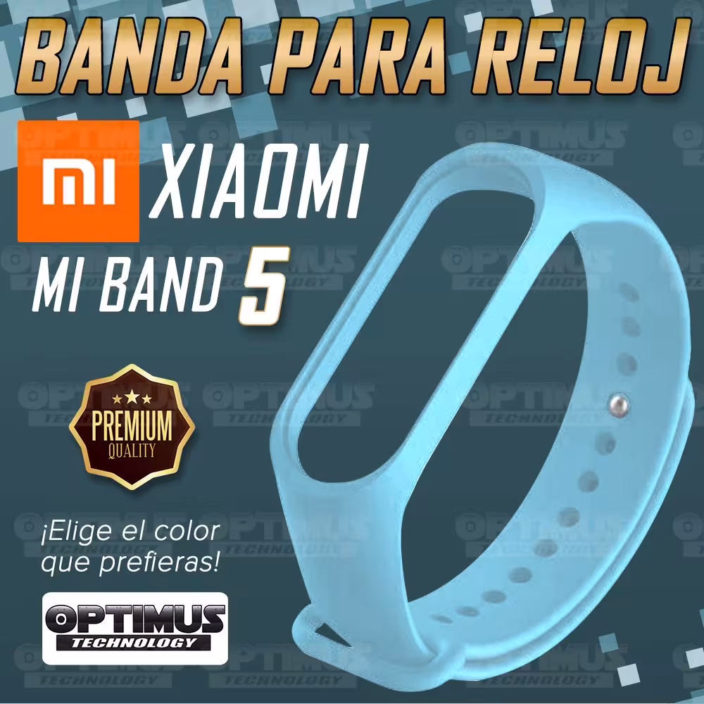 Kit Correa Pulso y Vidrio Templado Cerámico Protector de Reloj inteligente Xiaomi Mi band 5 OPTIMUS TECHNOLOGY™ - 7