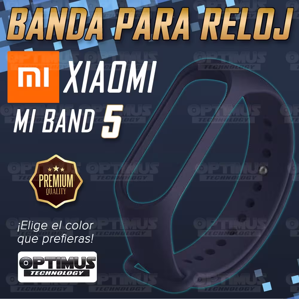 Kit Correa Pulso y Vidrio Templado Cerámico Protector de Reloj inteligente Xiaomi Mi band 5 OPTIMUS TECHNOLOGY™ - 11