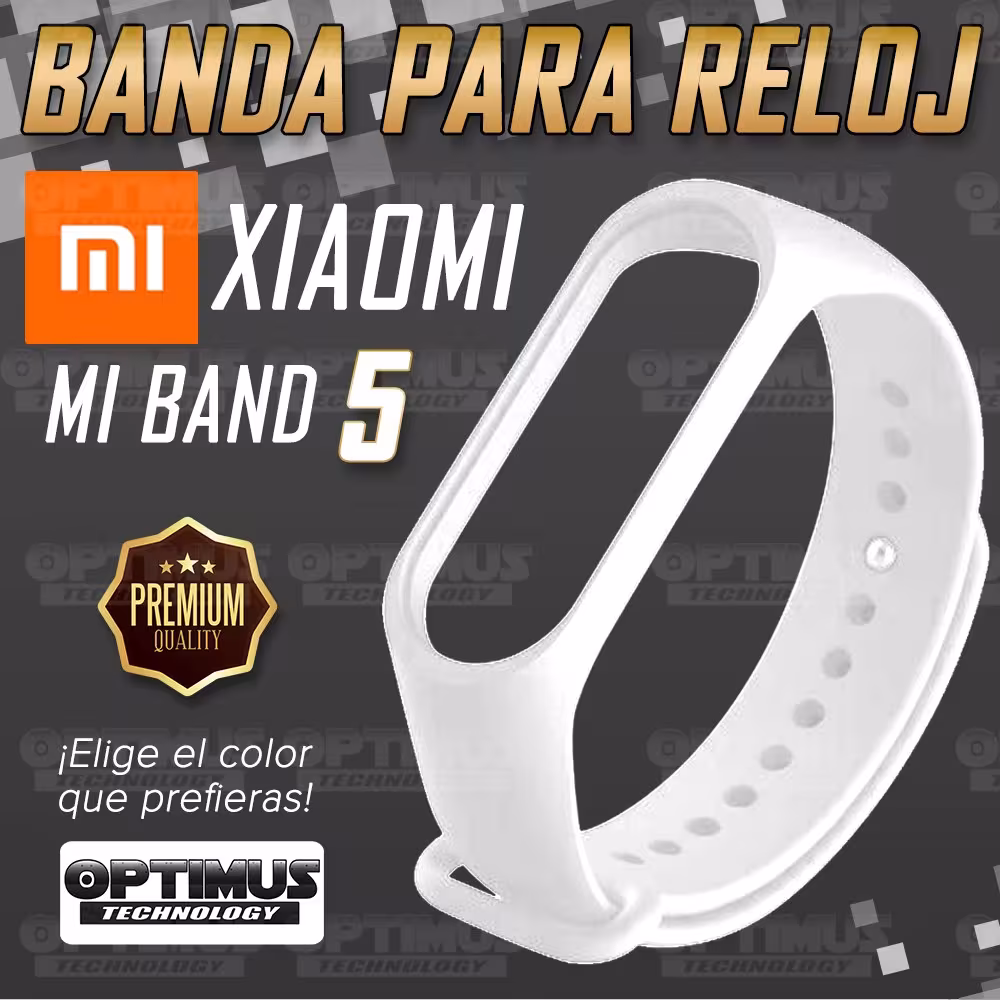 Kit Correa Pulso y Vidrio Templado Cerámico Protector de Reloj inteligente Xiaomi Mi band 5 OPTIMUS TECHNOLOGY™ - 15