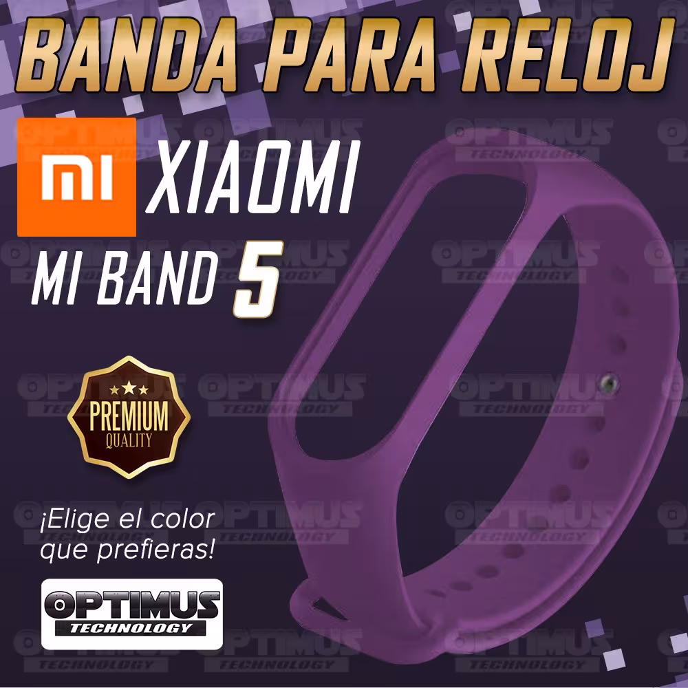 Kit Correa Pulso y Vidrio Templado Cerámico Protector de Reloj inteligente Xiaomi Mi band 5 OPTIMUS TECHNOLOGY™ - 19