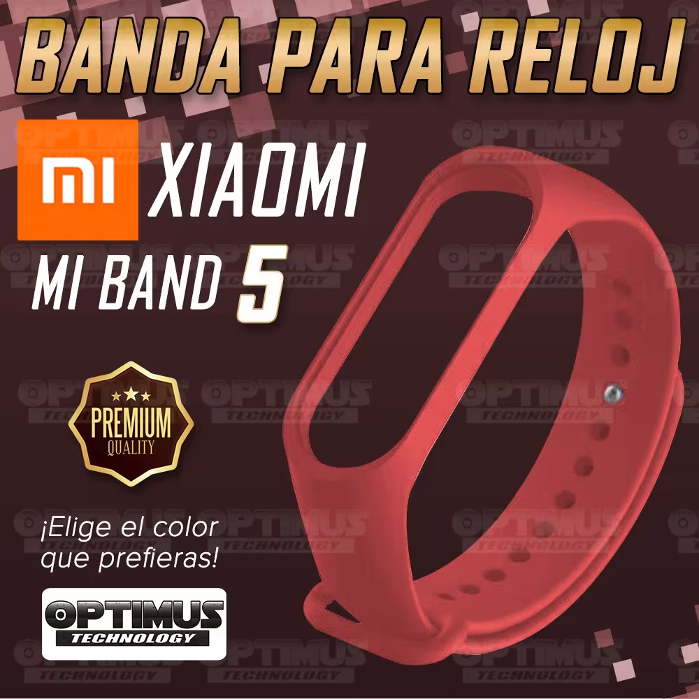Kit Correa Pulso y Vidrio Templado Cerámico Protector de Reloj inteligente Xiaomi Mi band 5 OPTIMUS TECHNOLOGY™ - 23