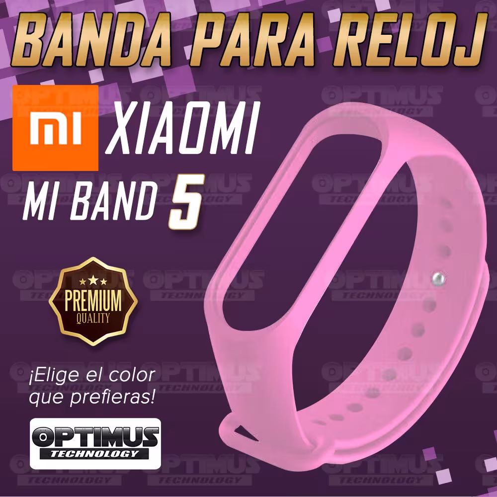 Kit Correa Pulso y Vidrio Templado Cerámico Protector de Reloj inteligente Xiaomi Mi band 5 OPTIMUS TECHNOLOGY™ - 27