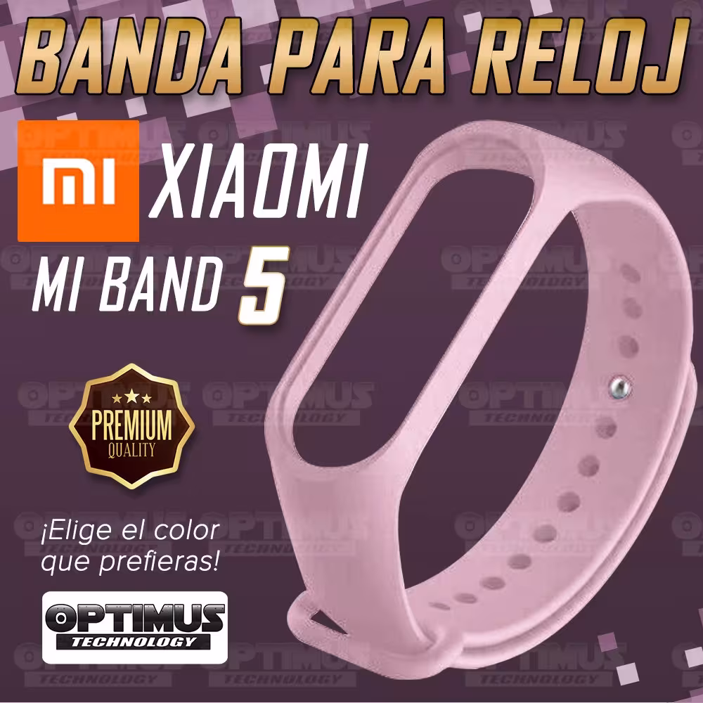 Kit Correa Pulso y Vidrio Templado Cerámico Protector de Reloj inteligente Xiaomi Mi band 5 OPTIMUS TECHNOLOGY™ - 31