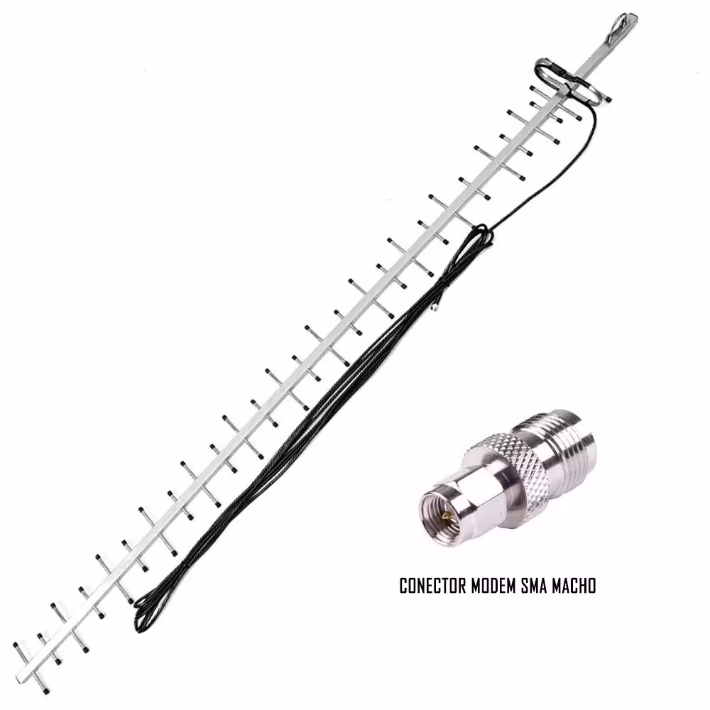 Antena Amplificadora de señal Yagi 60dBs | TMC MOVIL | ANT-YG-60 |