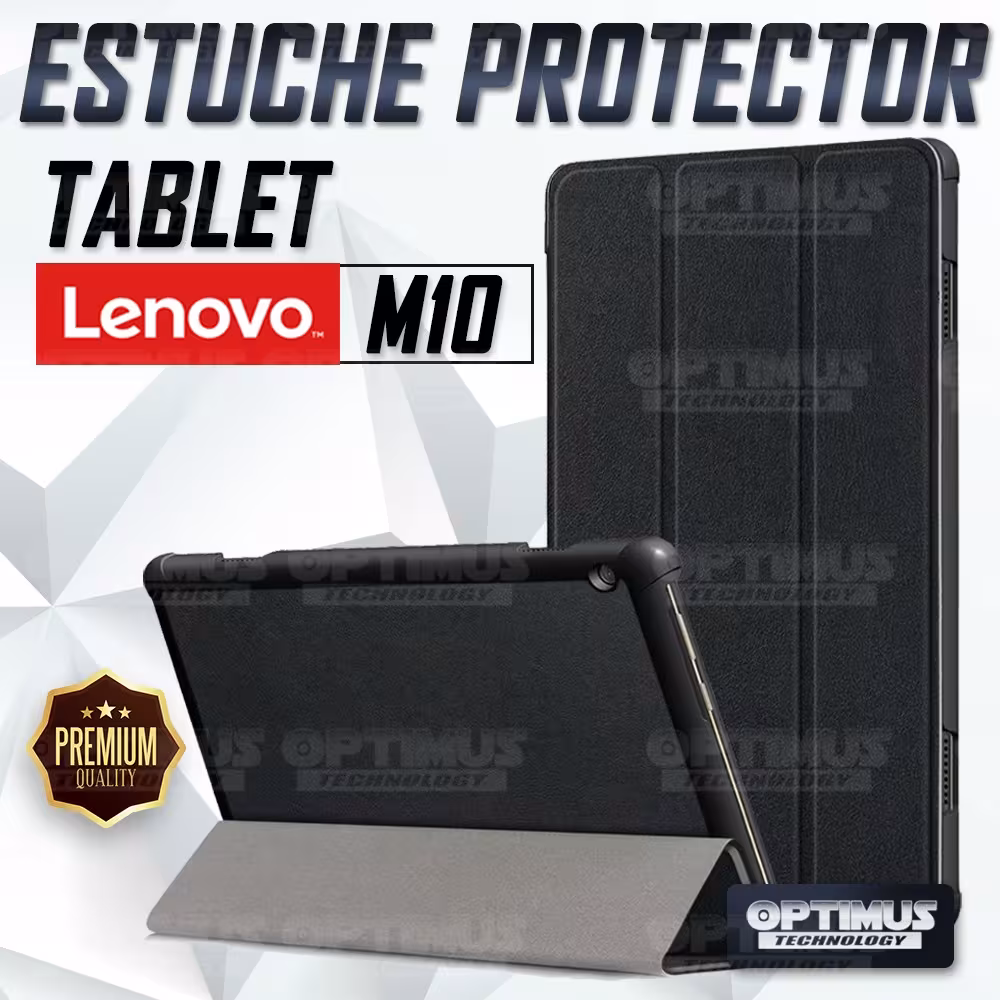 Kit Vidrio Cristal Templado Y Estuche Protector para Tablet Lenovo Tab M10 Tb-x505f OPTIMUS TECHNOLOGY™ - 3