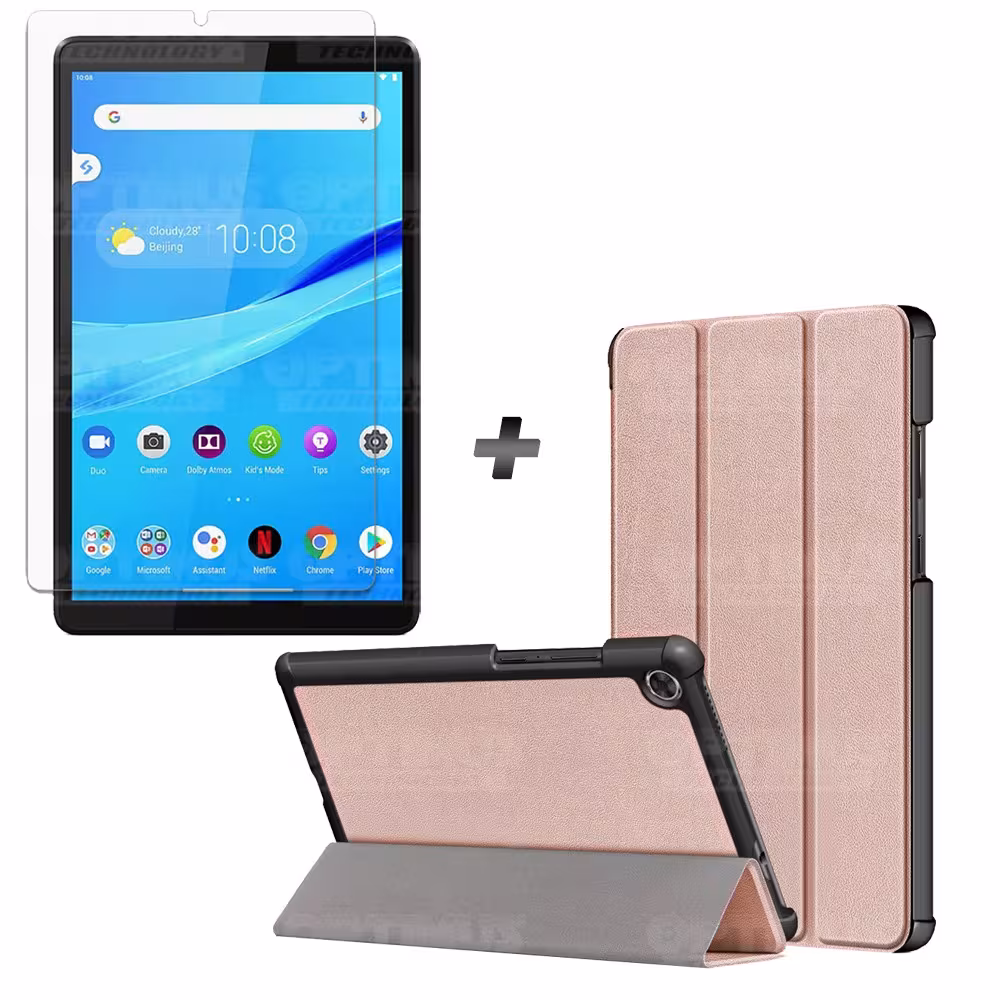 Kit Vidrio Cristal Templado Y Estuche Case Protector para Tablet Lenovo Tab M8 X8505f OPTIMUS TECHNOLOGY™ - 6