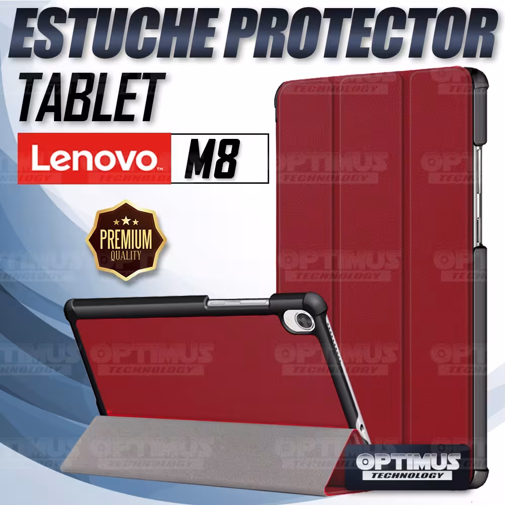 Estuche Case Forro Protector Con Tapa Lenovo Tab M8 X8505f | OPTIMUS TECHNOLOGY™ | EST-LNVO-M8-8505 |
