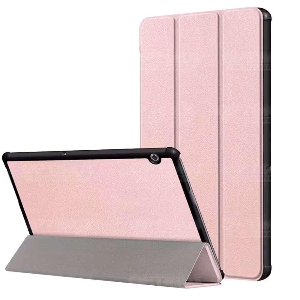 Kit Vidrio Templado y Estuche Forro Protector Acrílico y Sintético Tablet Huawei T5-10 OPTIMUS TECHNOLOGY™ - 12