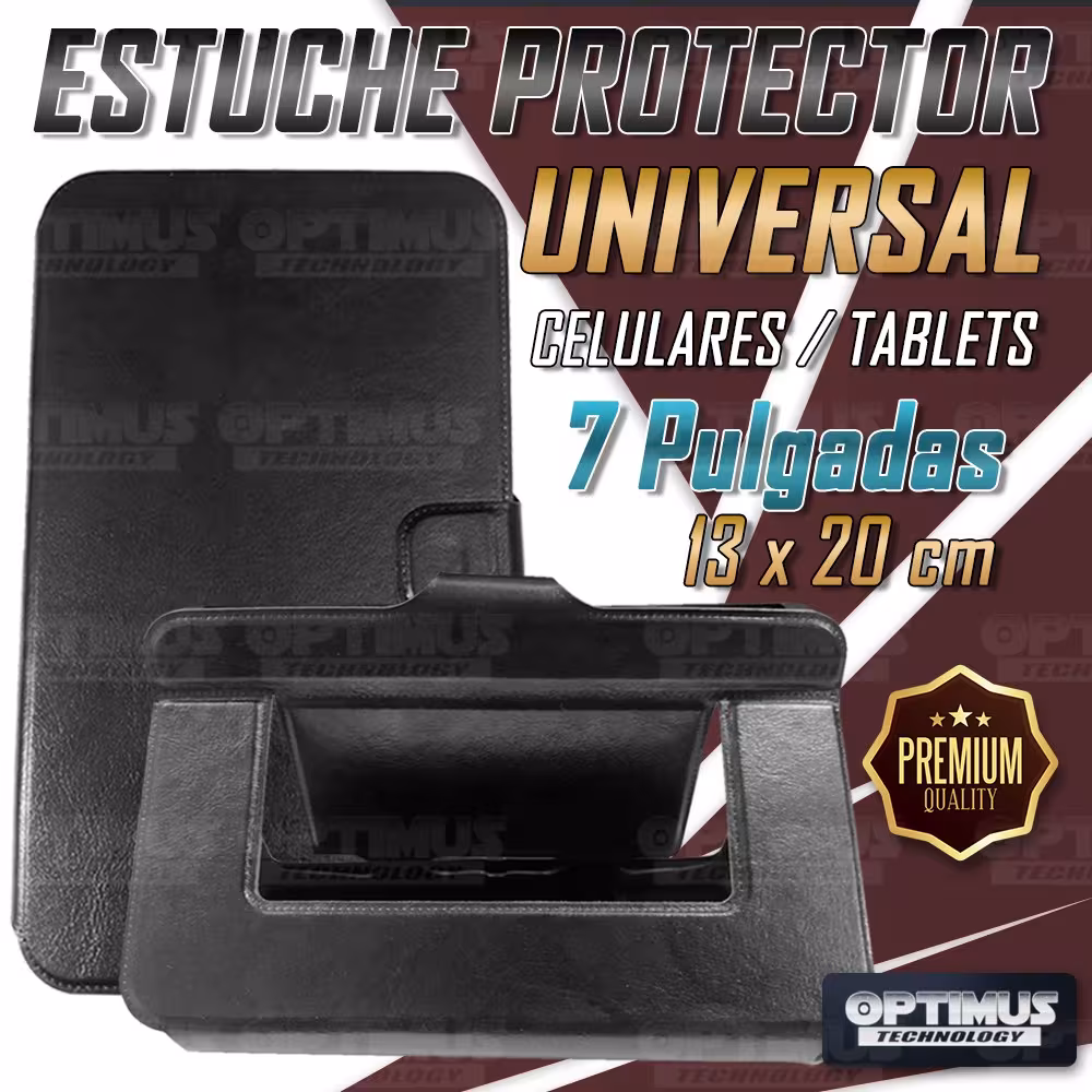 Estuche Case protector Universal Tablet o Celular 7 Pulgadas 13x20cm Nixa - Alcatel - Krono - Virzo - Acer - Zoom OPTIMUS TECHNO