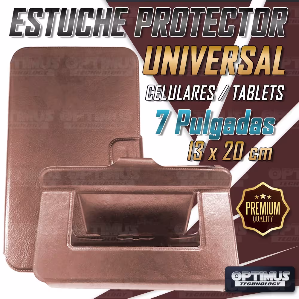 Estuche Case protector Universal Tablet o Celular 7 Pulgadas 13x20cm Nixa - Alcatel - Krono - Virzo - Acer - Zoom OPTIMUS TECHNO