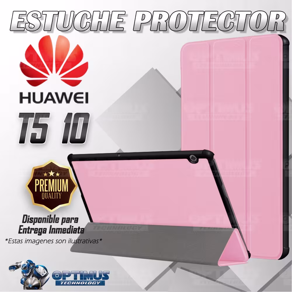 Kit Vidrio Templado y Estuche Forro Protector Acrílico y Sintético Tablet Huawei T5-10 OPTIMUS TECHNOLOGY™ - 15