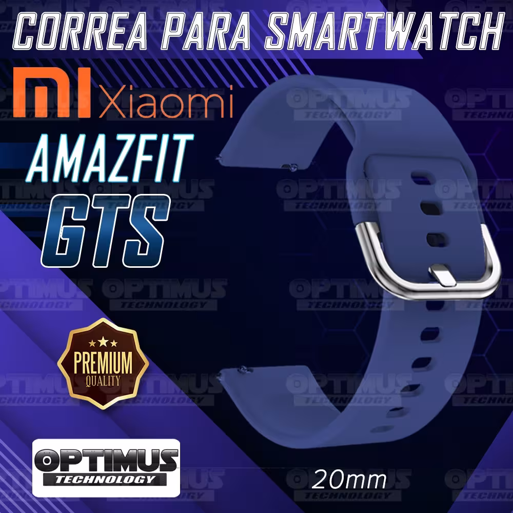 Kit Correa Pulso Y Buff Screen Para Reloj Inteligente Xiaomi Amazfit GTS | OPTIMUS TECHNOLOGY™ | CRR-BFF-XMI-AF-GTS |