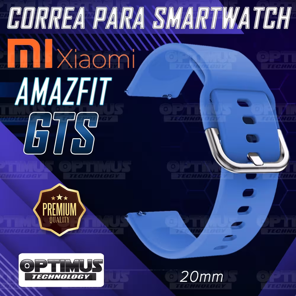 Kit Correa Pulso Y Buff Screen Para Reloj Inteligente Xiaomi Amazfit GTS | OPTIMUS TECHNOLOGY™ | CRR-BFF-XMI-AF-GTS |