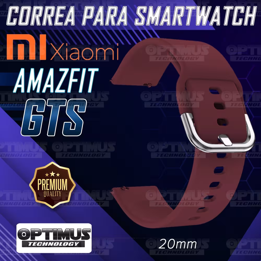 Kit Correa Pulso Y Buff Screen Para Reloj Inteligente Xiaomi Amazfit GTS | OPTIMUS TECHNOLOGY™ | CRR-BFF-XMI-AF-GTS |