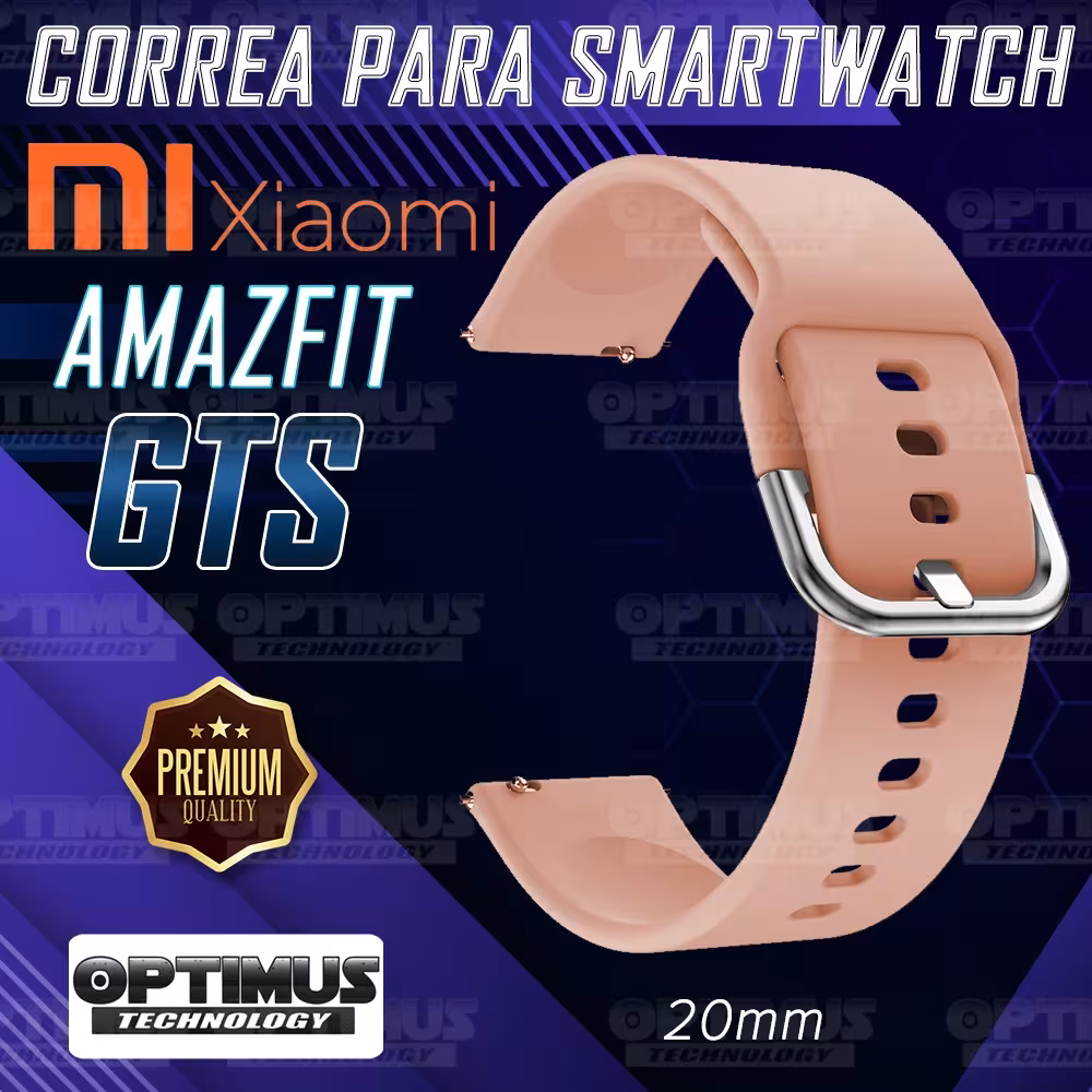 Kit Correa Pulso Y Buff Screen Para Reloj Inteligente Xiaomi Amazfit GTS | OPTIMUS TECHNOLOGY™ | CRR-BFF-XMI-AF-GTS |