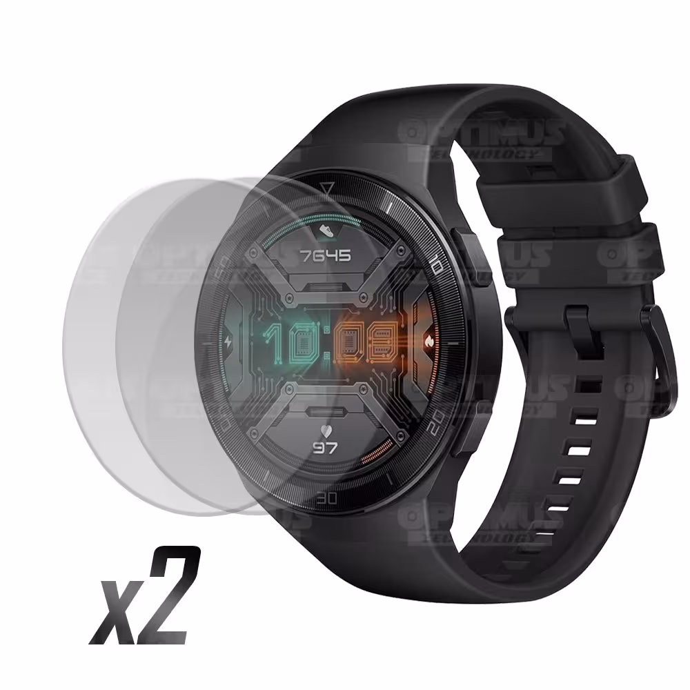 Kit 2 Unidades Buff Screen pelicula Protector para reloj Smartwatch Huawei GT 2E | OPTIMUS TECHNOLOGY™ | 2BFF-HW-GT2E |