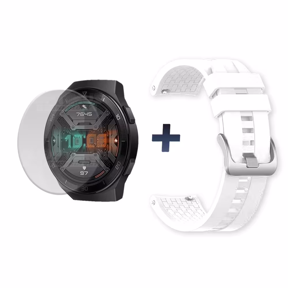Buff Film Screen Protector Y Correa Smartwatch Reloj Inteligente Huawei Gt2E | OPTIMUS TECHNOLOGY™ | CRR-BFF-HW-GT2E |