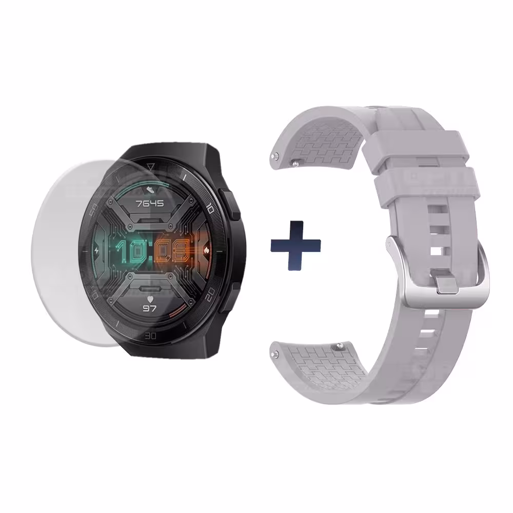 Buff Film Screen Protector Y Correa Smartwatch Reloj Inteligente Huawei Gt2E | OPTIMUS TECHNOLOGY™ | CRR-BFF-HW-GT2E |