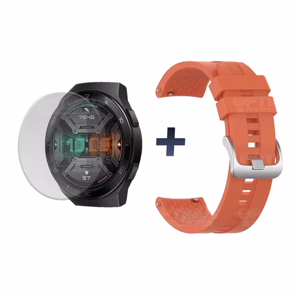 Buff Film Screen Protector Y Correa Smartwatch Reloj Inteligente Huawei Gt2E | OPTIMUS TECHNOLOGY™ | CRR-BFF-HW-GT2E |