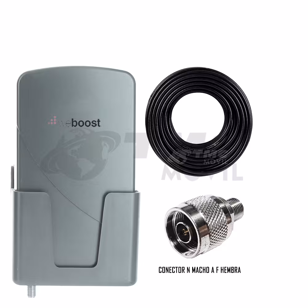 Antena Amplificadora De Señal Weboost Grey Panel +5 dB de ganancia Resistente al agua 4G | WEBOOST COLOMBIA | ANT-GRP |