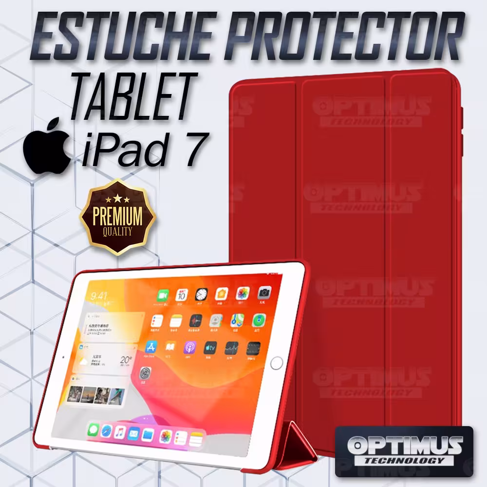 KIT Combo Vidrio Templado y Estuche Protector Case IPad 7 Generación De 10.2" | OPTIMUS TECHNOLOGY™ | KTD-EST-VTP-IP7-102 |