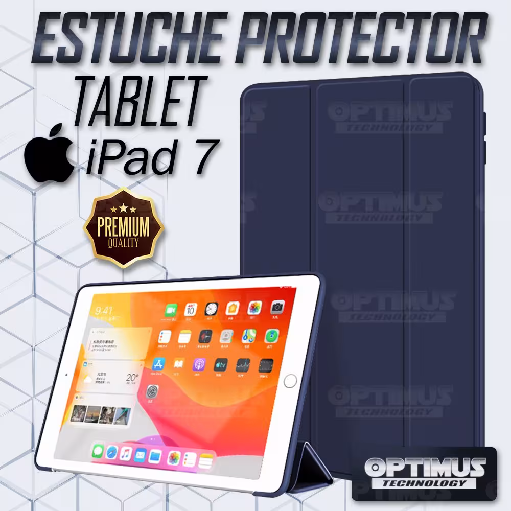 Estuche Case Forro Protector Con Tapa iPad 7 Generación de 10.2" | OPTIMUS TECHNOLOGY™ | EST-IP7-102 |