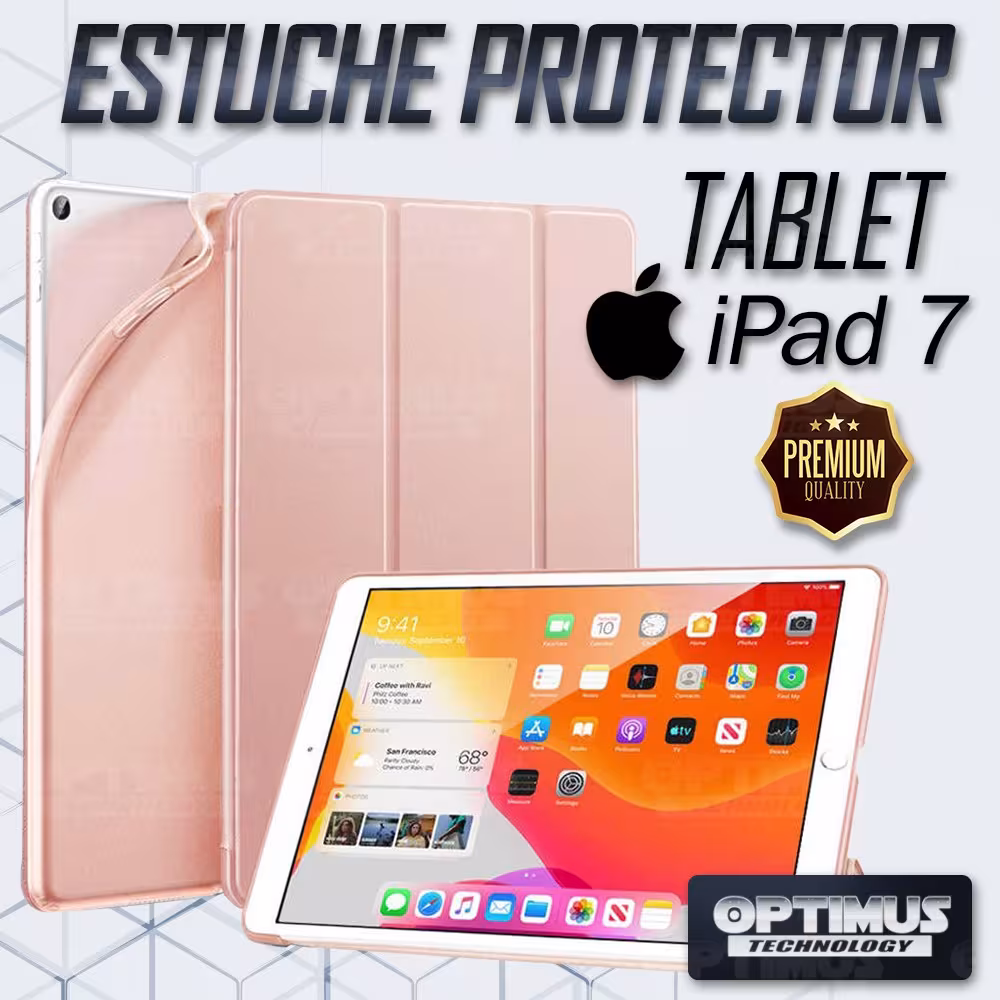 Estuche Case Forro Protector Con Tapa iPad 7 Generación de 10.2" | OPTIMUS TECHNOLOGY™ | EST-IP7-102 |